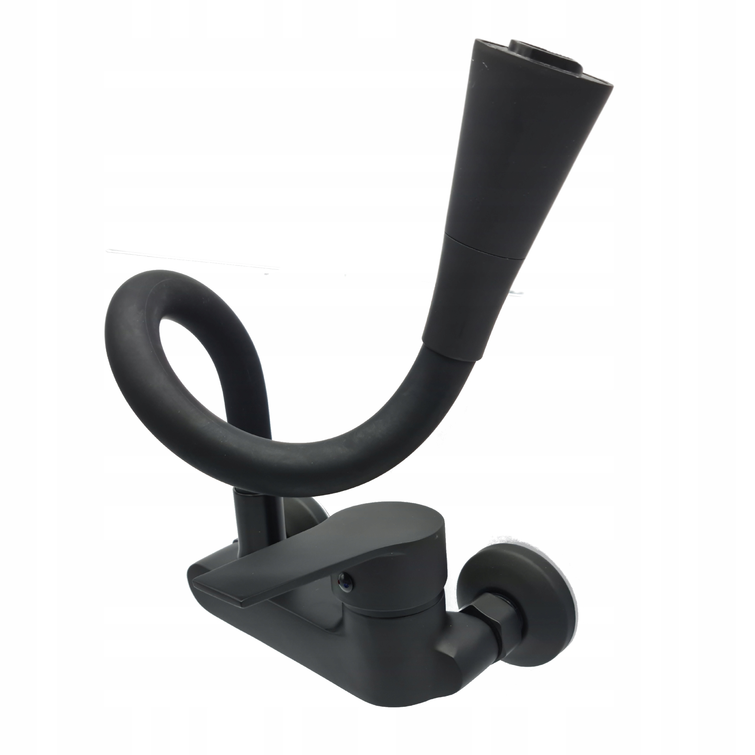 BATERIA KUCHENNA ZLEWOZMYWAKOWA Z ELASTYCZNĄ WYLEWKĄ CZARNA MAT LOFT Marka inna