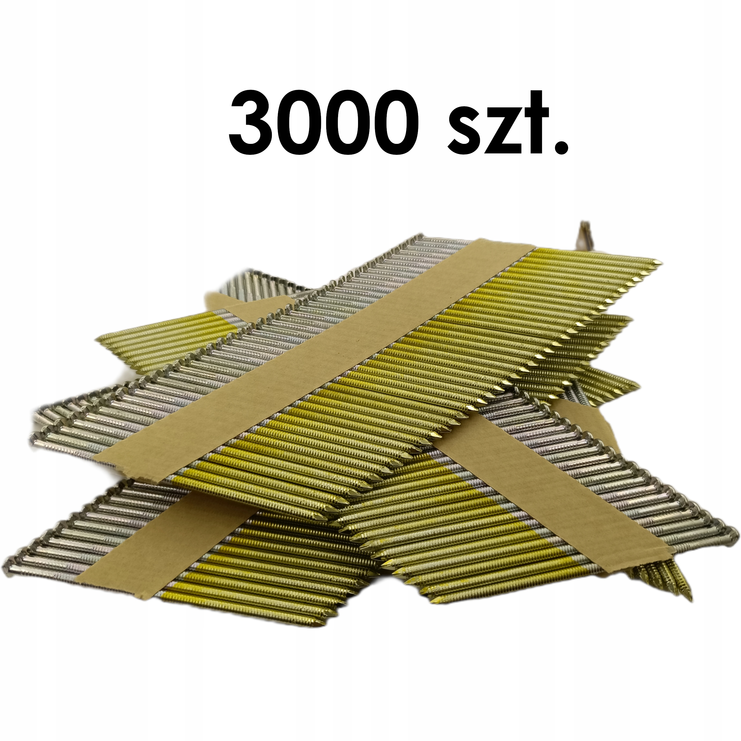 GWOŹDZIE DO GWOŹDZIARKI OCYNKOWANE ŁĄCZONE PAPIEREM 2,9x65 R 3000 SZT OCYNK Kod producenta 2,9/65 RNK ( 3 000 )