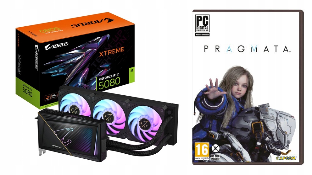 Karta graficzna GeForce Rtx 5080 Aorus Xtreme Waterforce 16G 256BIT