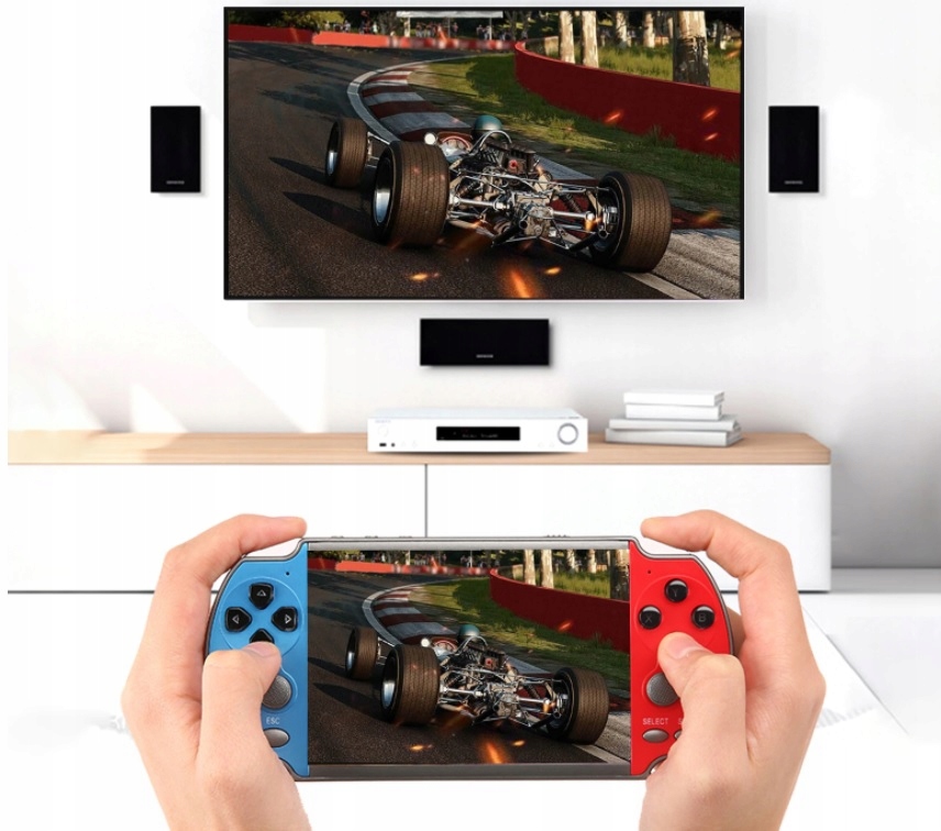 KONSOLA PRZENOŚNA DO GIER X7 1000 GIER RETRO MINI + AV + SŁUCHAWKI 4.3 CALA Producent 1Mii