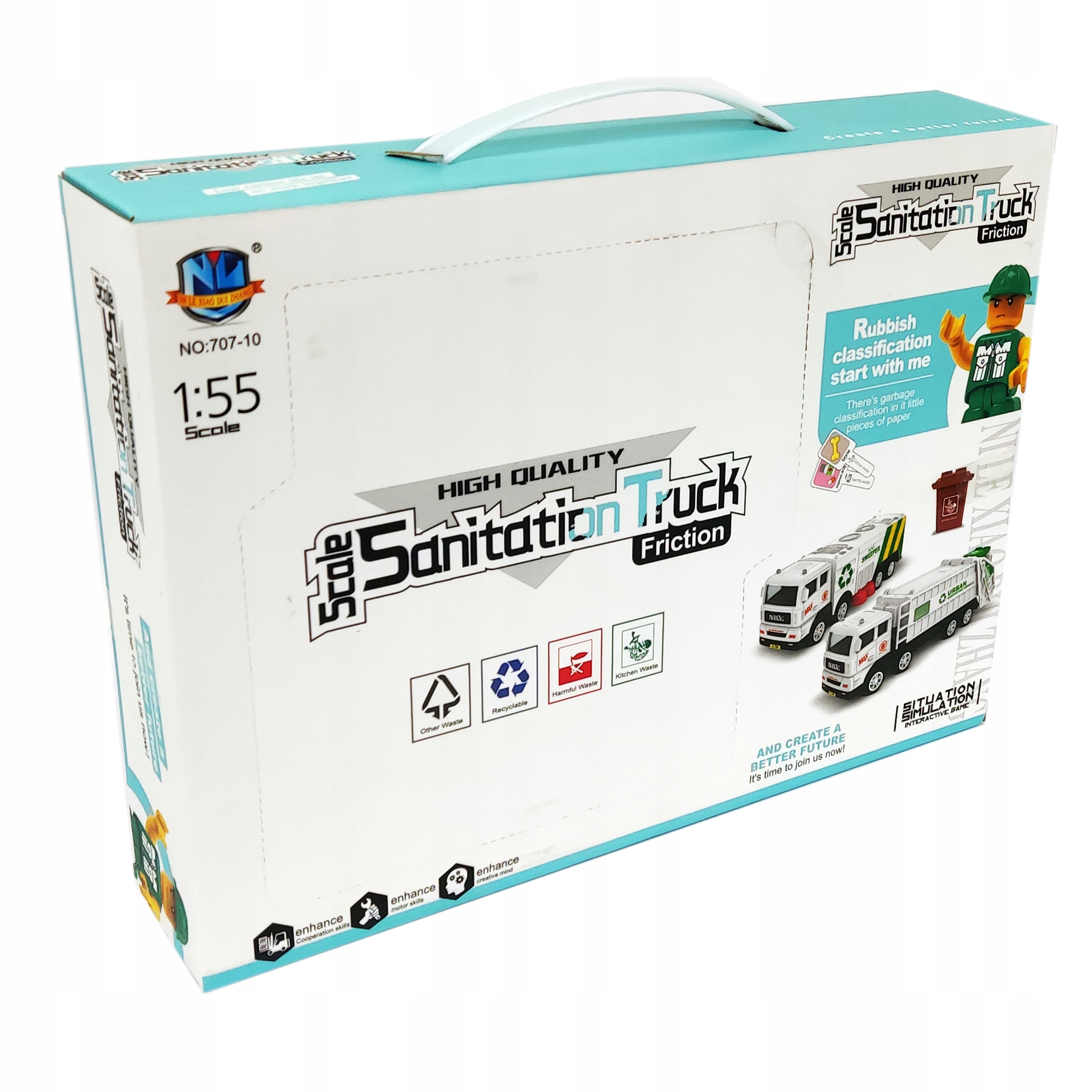 ZESTAW ŚMIECIARKA Z KUBŁAMI ZAMIATARKA Q7202 SWEDE Rodzaj pojazdu śmieciarka