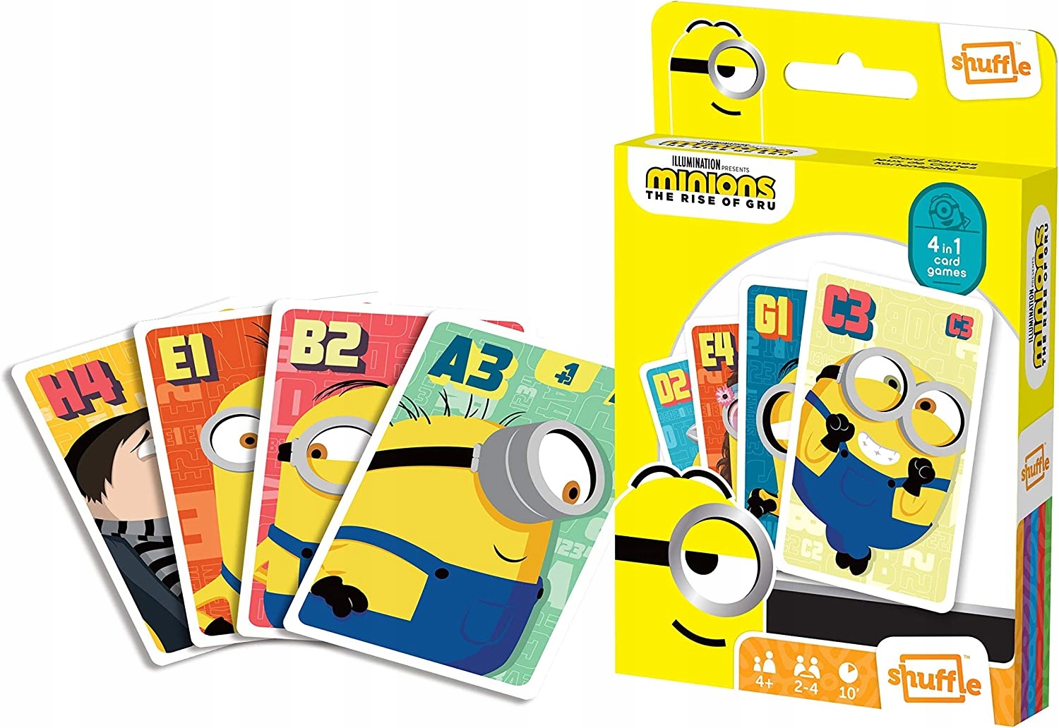 

Minionki 2 Karty Do Gry 4W1 zestaw 4 gier