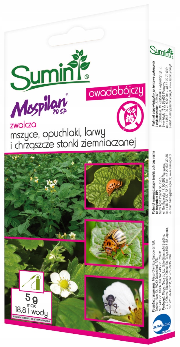 

Sumin Mospilan 20 Sp owadobójczy mszyce stonka 5 g