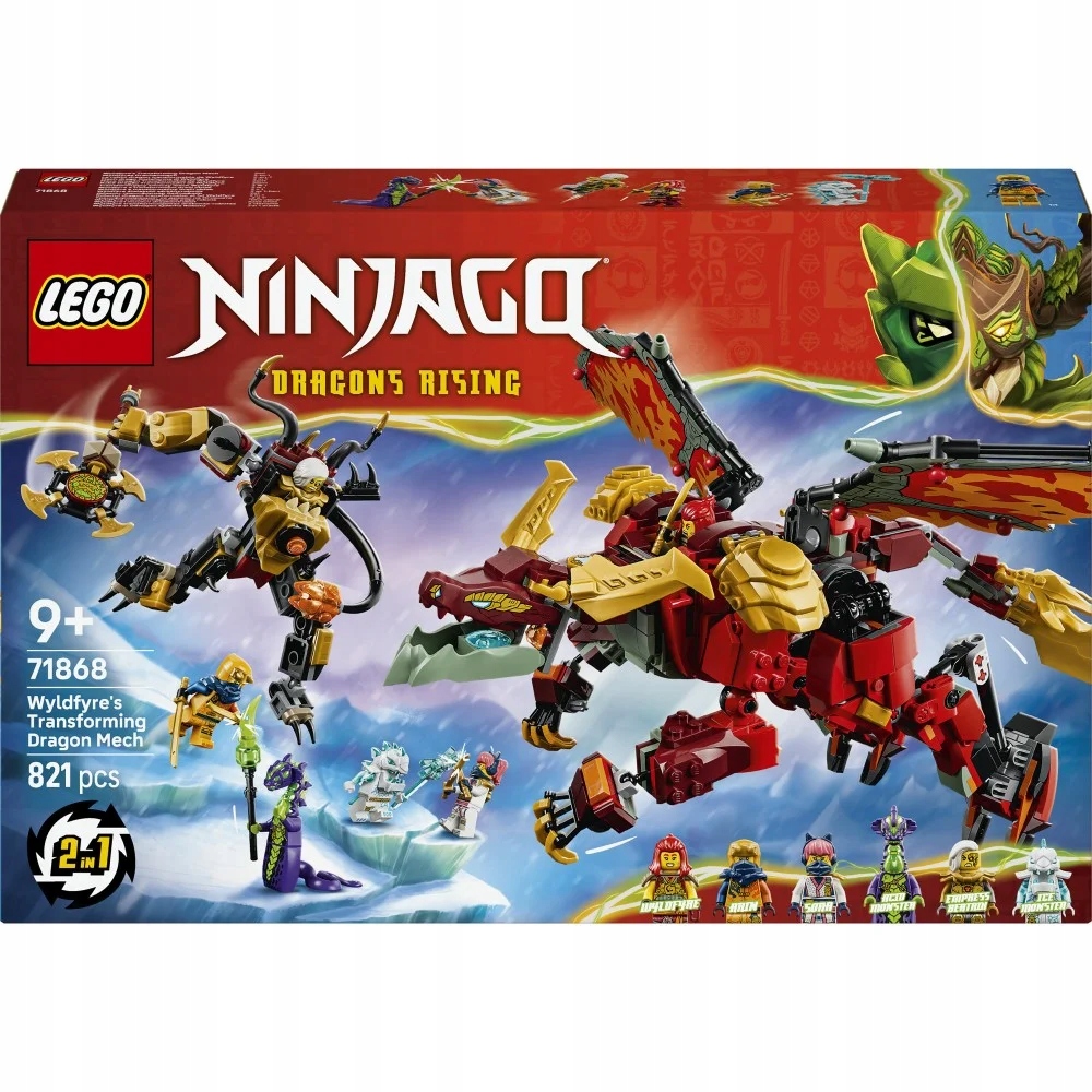 Lego 71868 Ninjago Transformující se dračí mech Wyldfyre