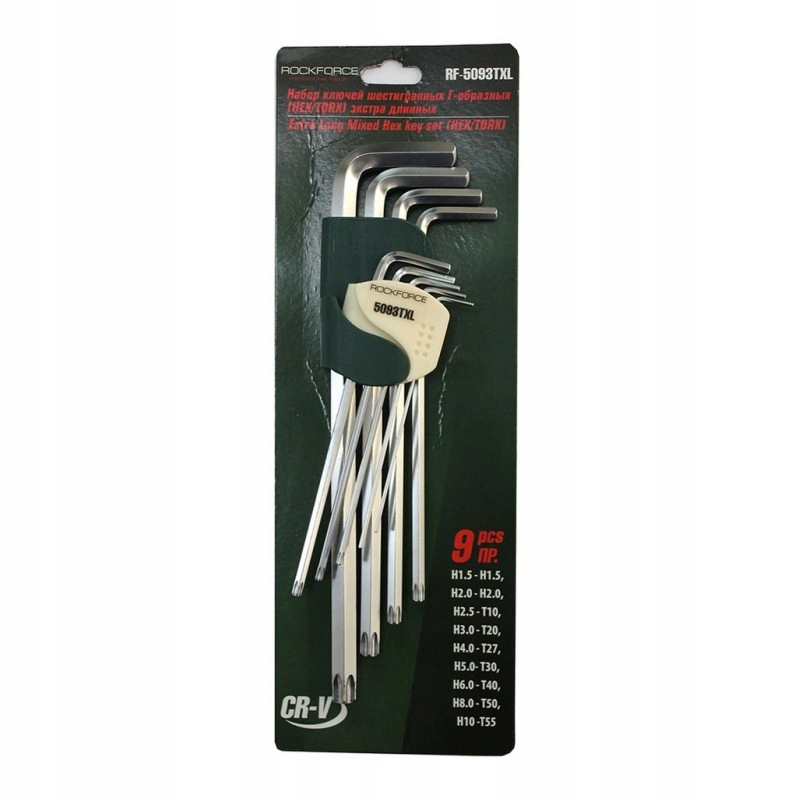 

Zestaw kluczy imbusowych Hex/torx 9 el.