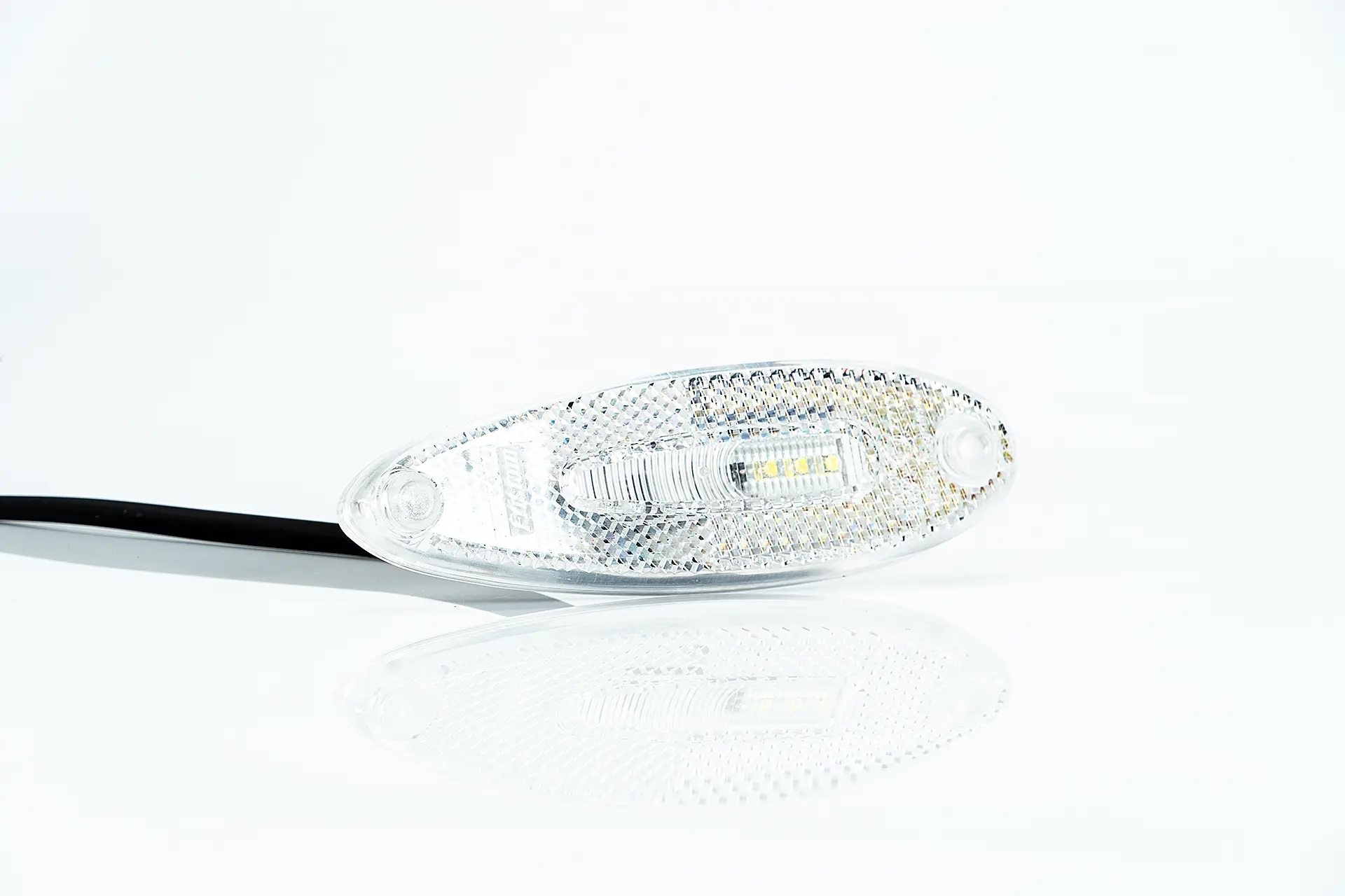 LAMPA OBRYSOWA DIODOWA LED 12/24V BIAŁA