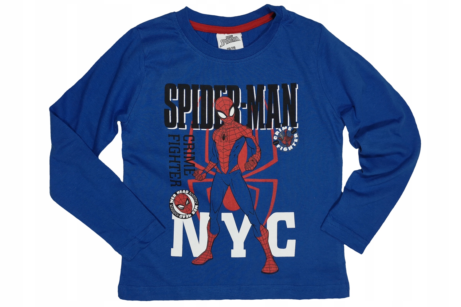 

Niebieska Bluzka Spiderman Na Długi Rękaw 134