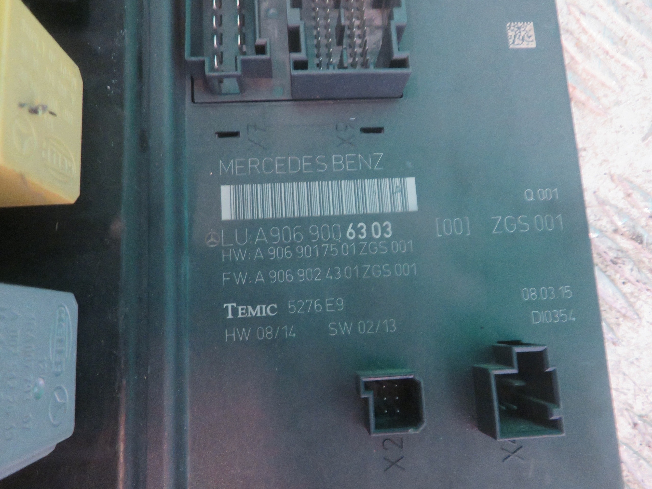 module control unit SAM MERCEDES SPRINTER 2.2 15R A9069006303