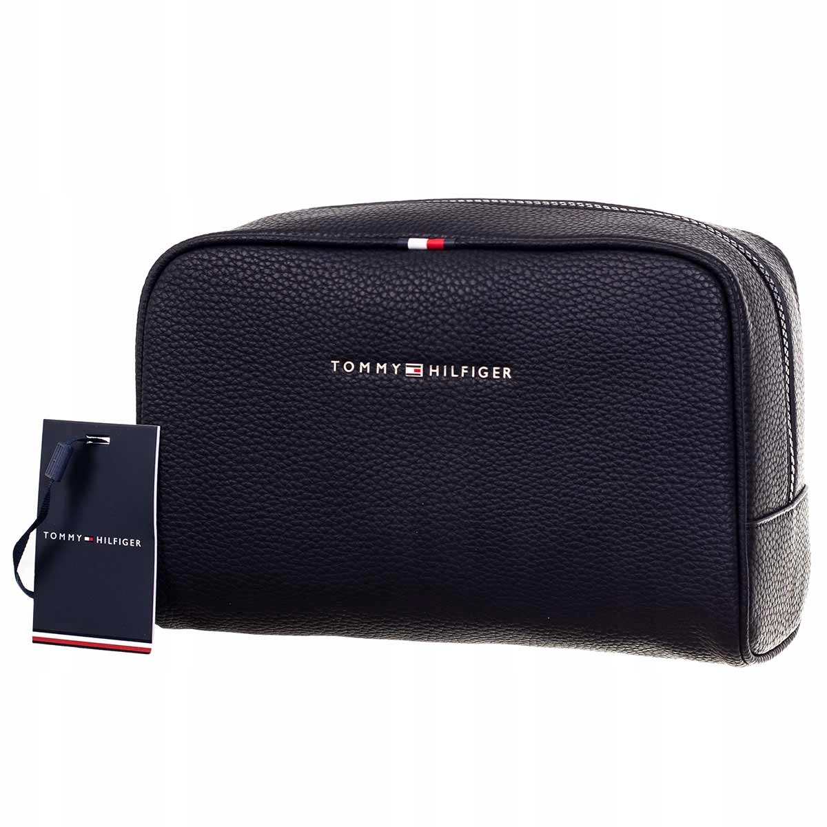 Kosmetyczka Tommy Hilfiger Essential Pu Washbag czarny