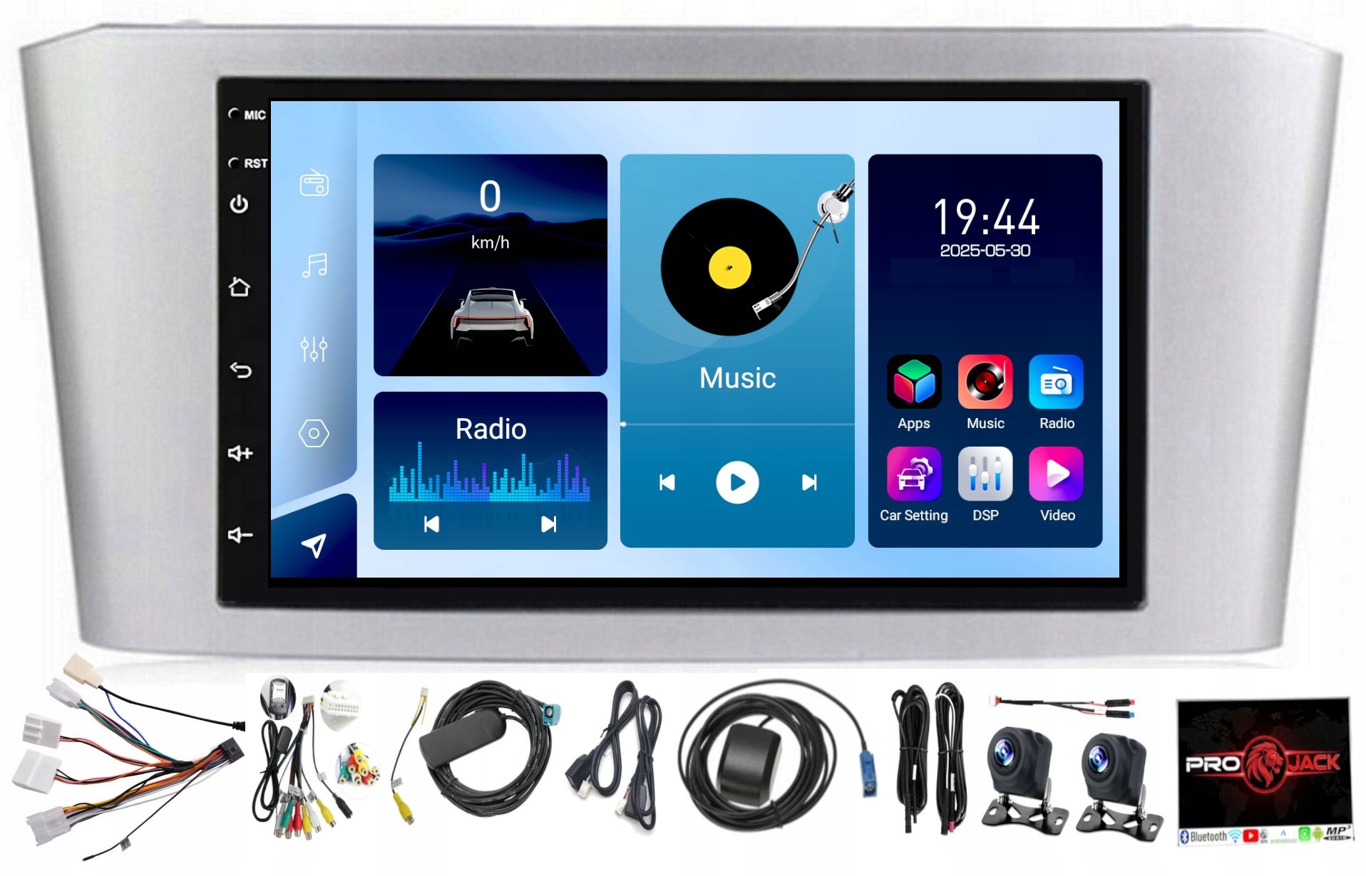 Rádio Navigácia Carplay Gps Toyota Avensis T25 Android 4GB 64GB