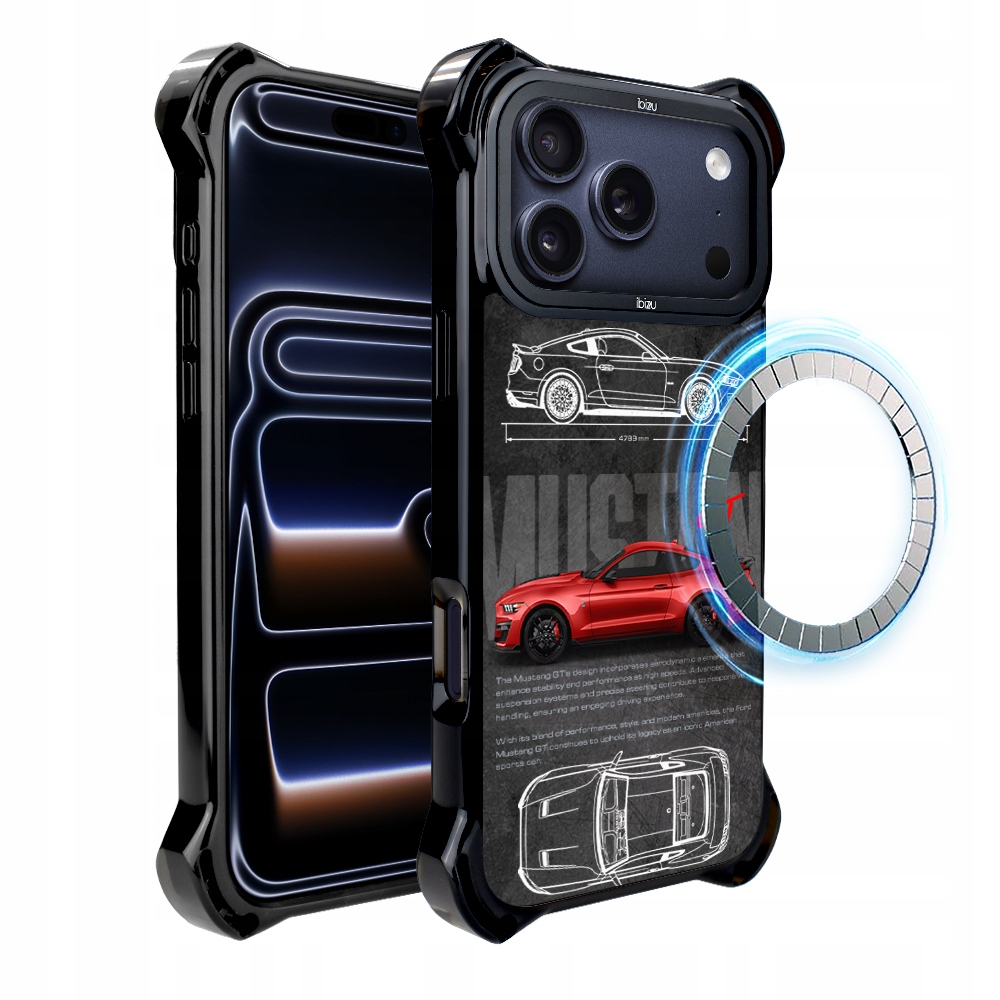 Pouzdro iPhone 17 Pro Ibizu DropGuard Ultra s MagSafe, Gt V8 „Coyote“