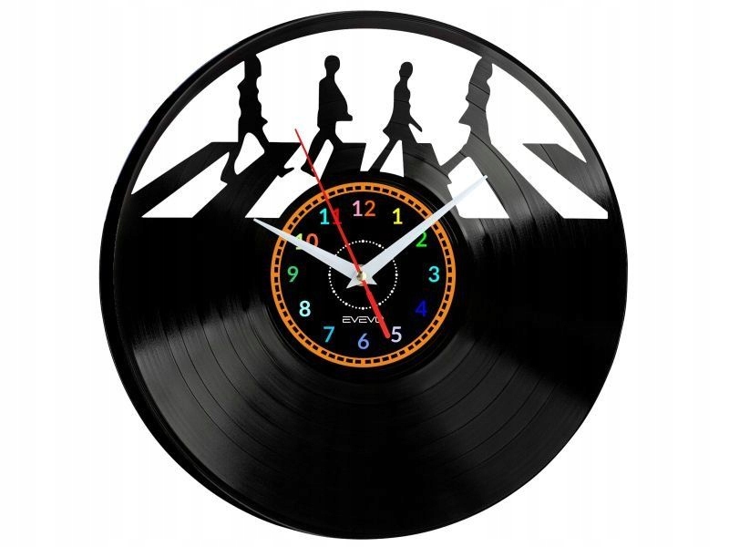 Liverpool Rock Band Dekorativní Nástěnné Hodiny Moderní Vinylová Deska