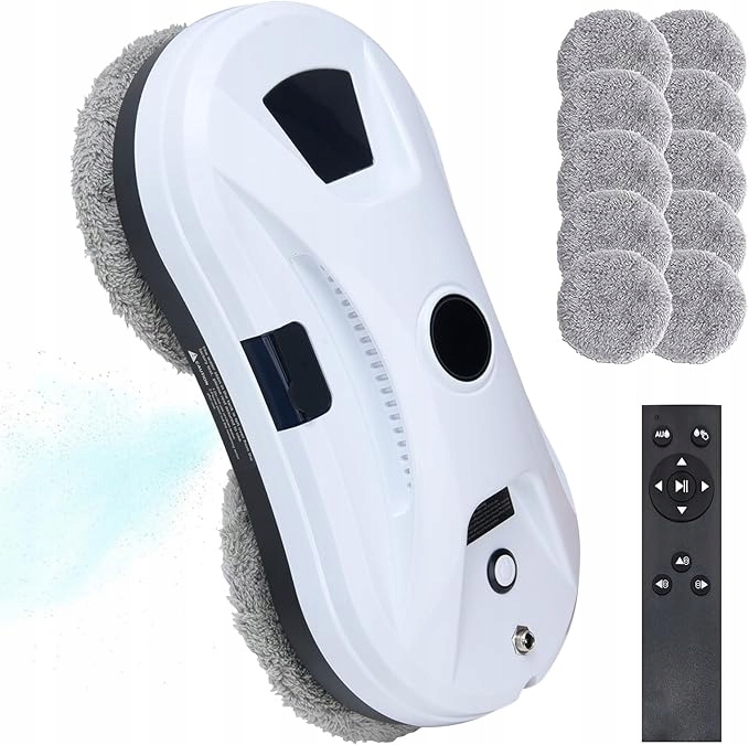 Automatický robot na mytí oken, stříkání vodou a plánování trajektorie