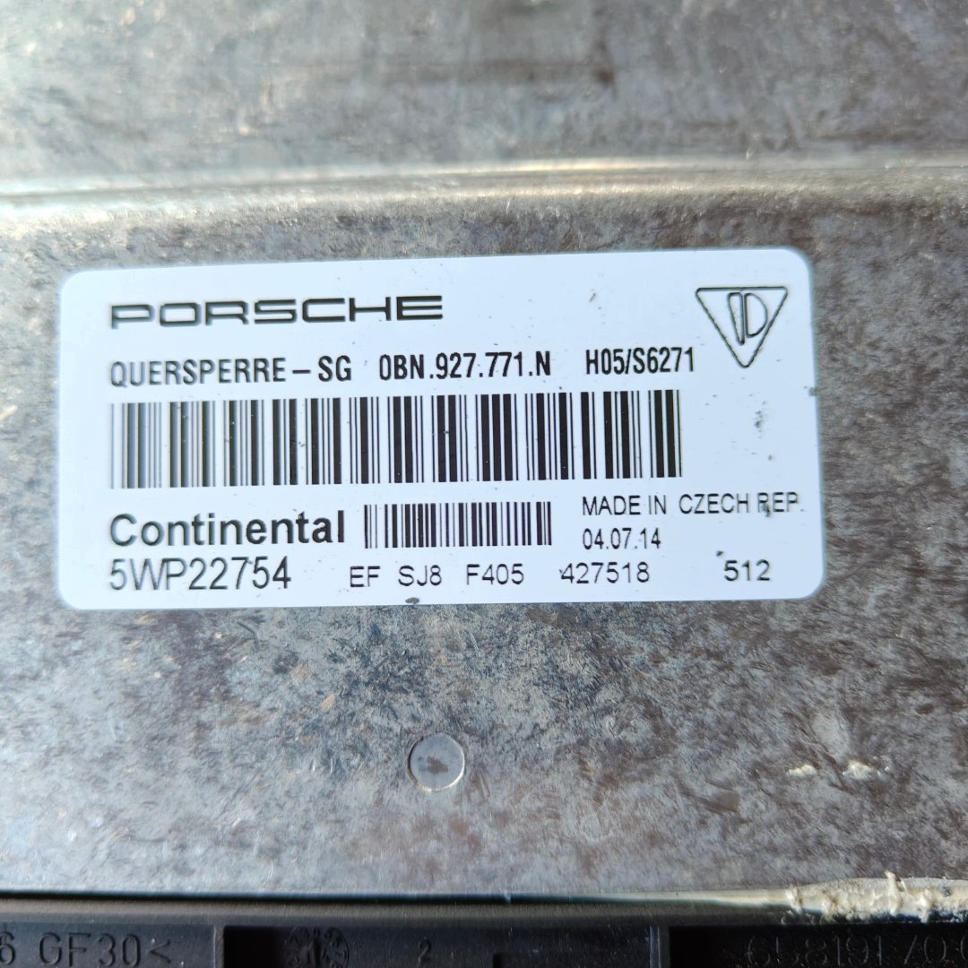 unité commande confort unité de commande électronique uce PORSCHE 0BN.927.771.N original UZYWANY
