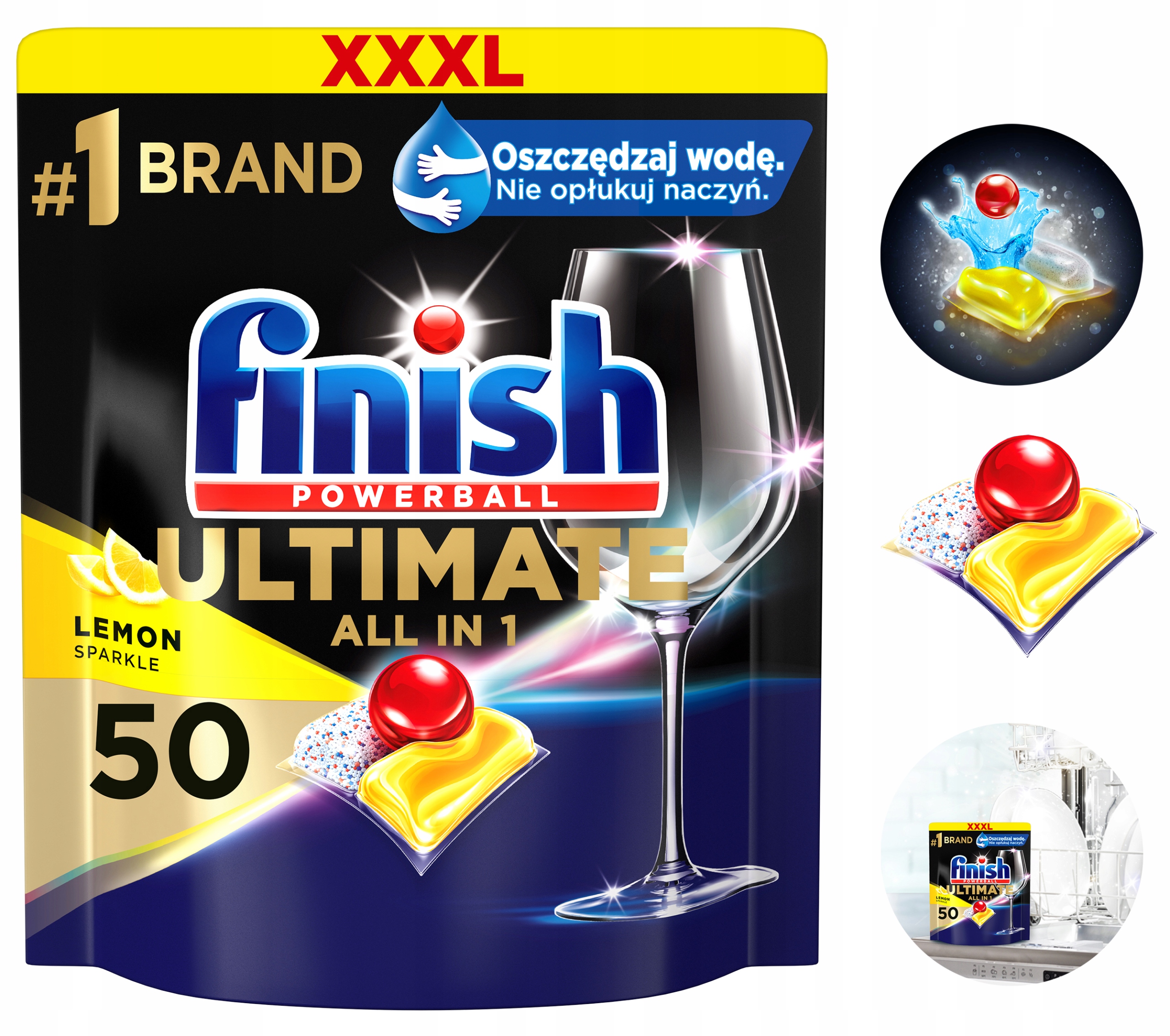 Levně Finish All-In-1 Mycí kapsle Ultimate 50 Lemon