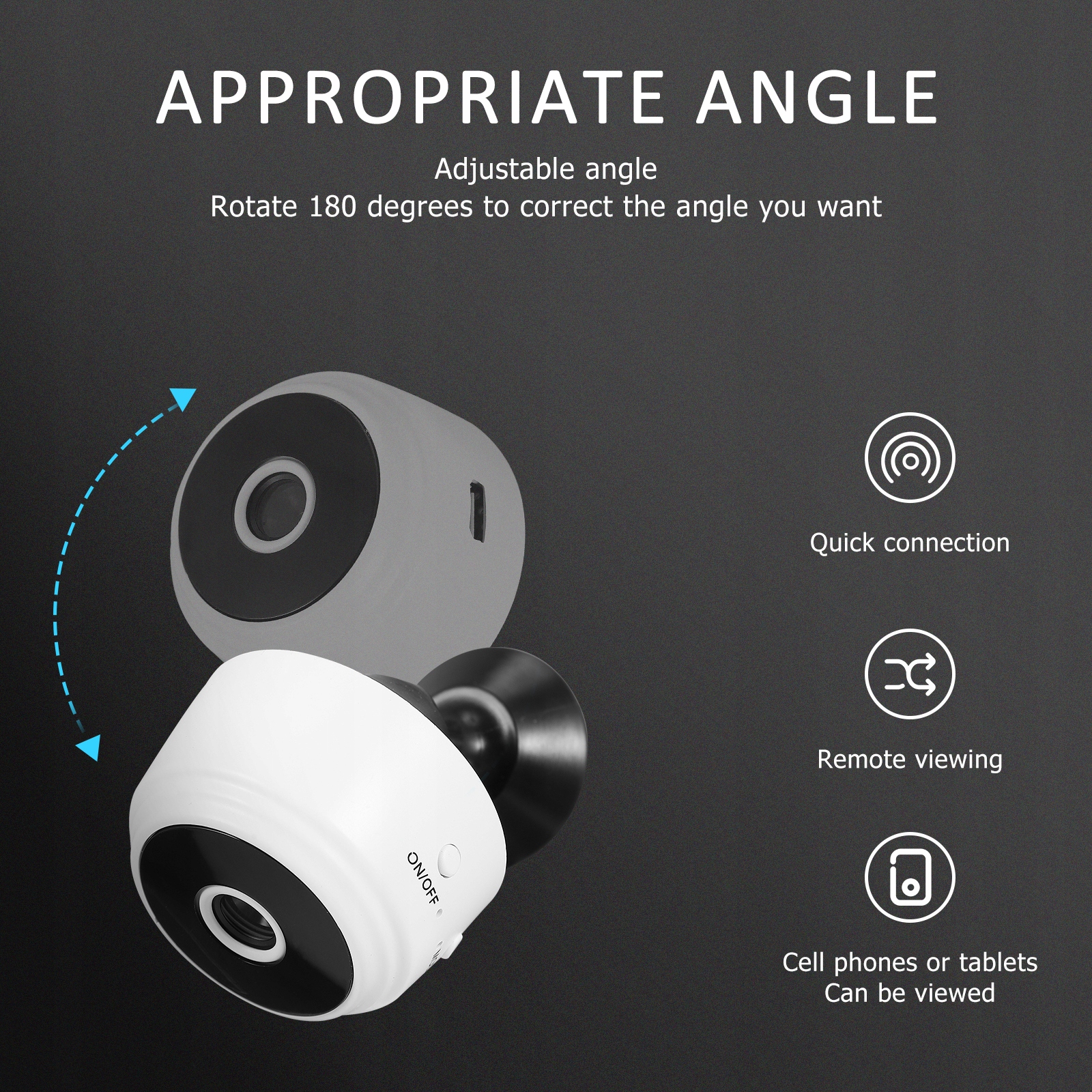 Kamera do zdalnego nadzoru WiFi Mikrokamera Rodzaj adapter