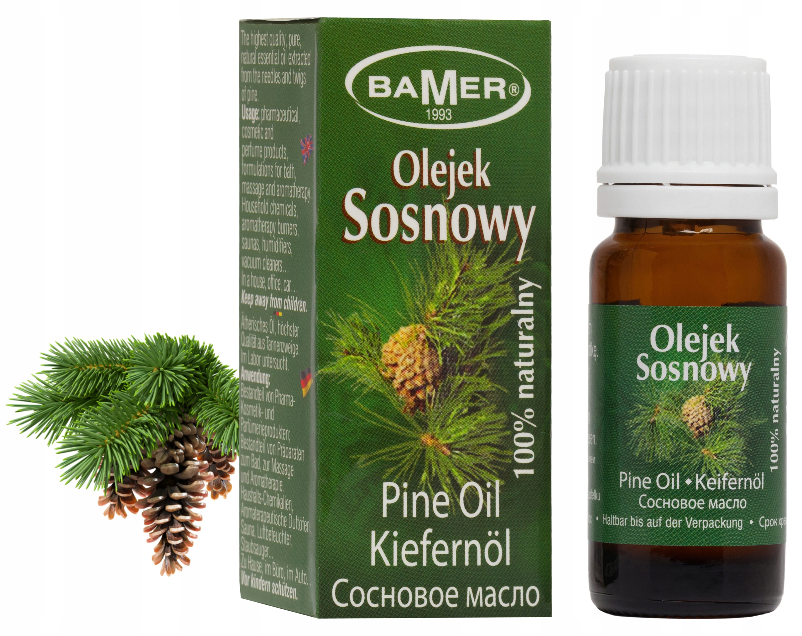 

Sosnowy Olejek Eteryczny Bamer 100%, Sosna