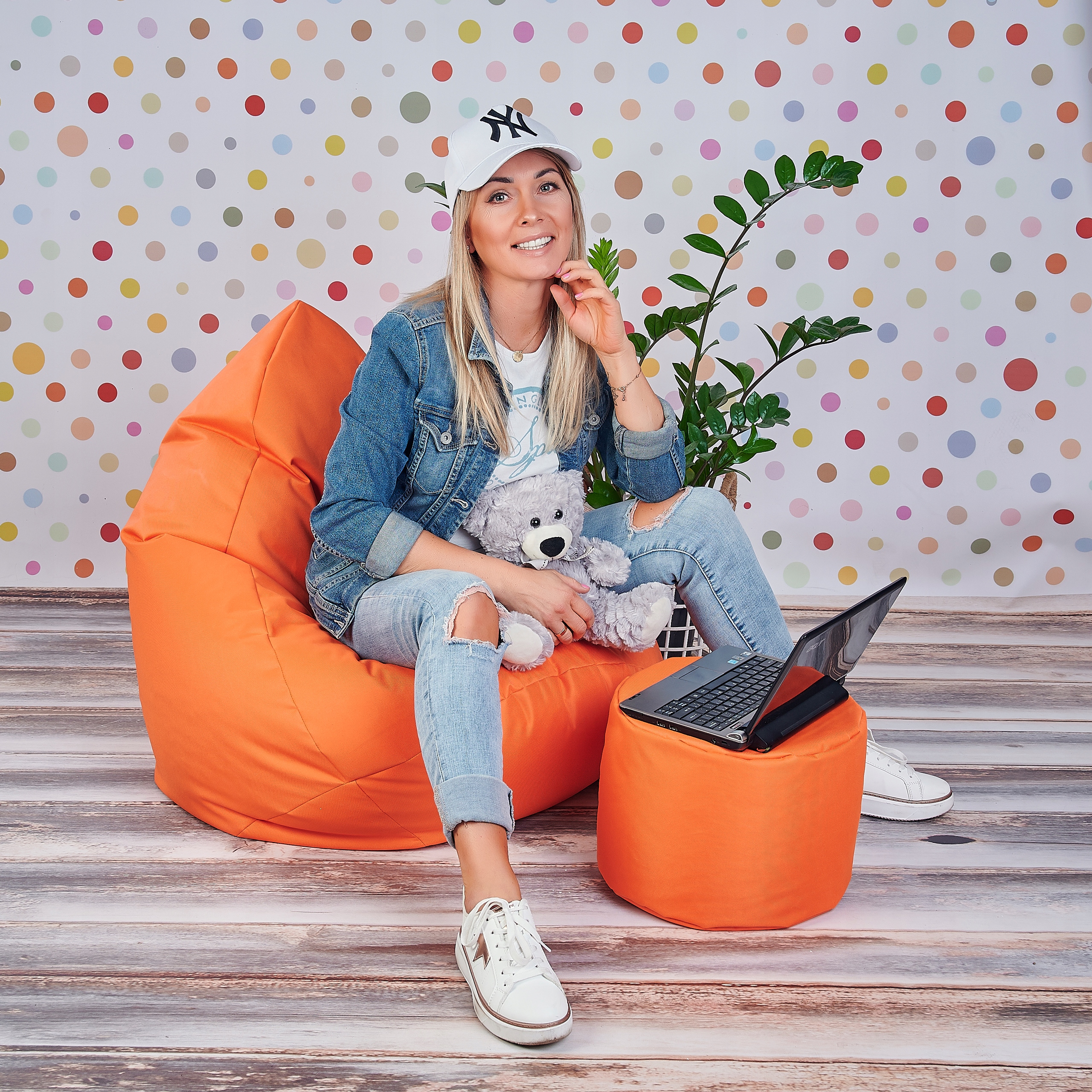 WOREK SAKO OXFORD XXL + GRATIS | MEGA FOTEL PUFY Głębokość mebla 77 cm