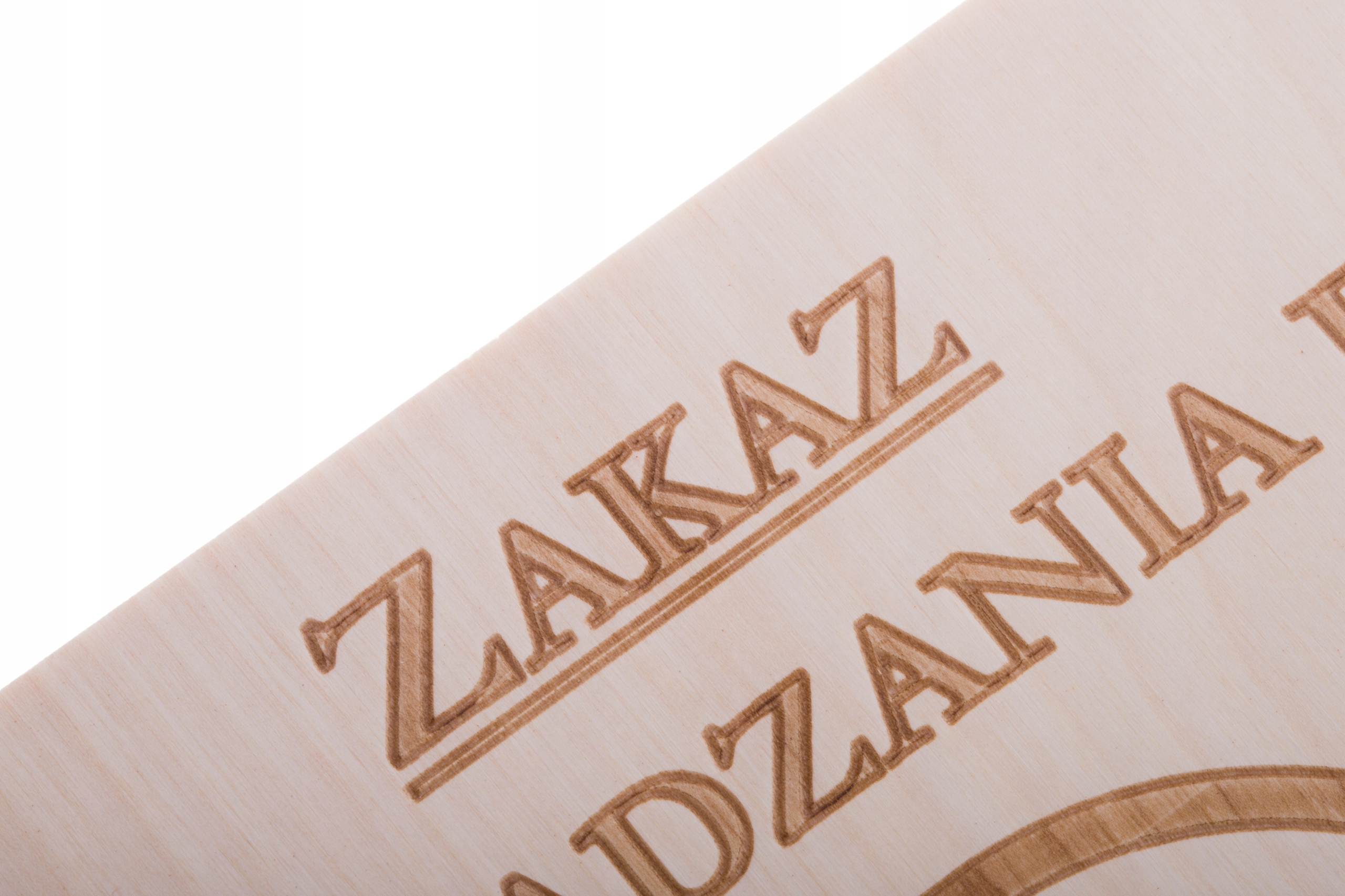 ZAKAZ WPROWADZANIA PSÓW - Tabliczka Drewniana - OW Marka inna