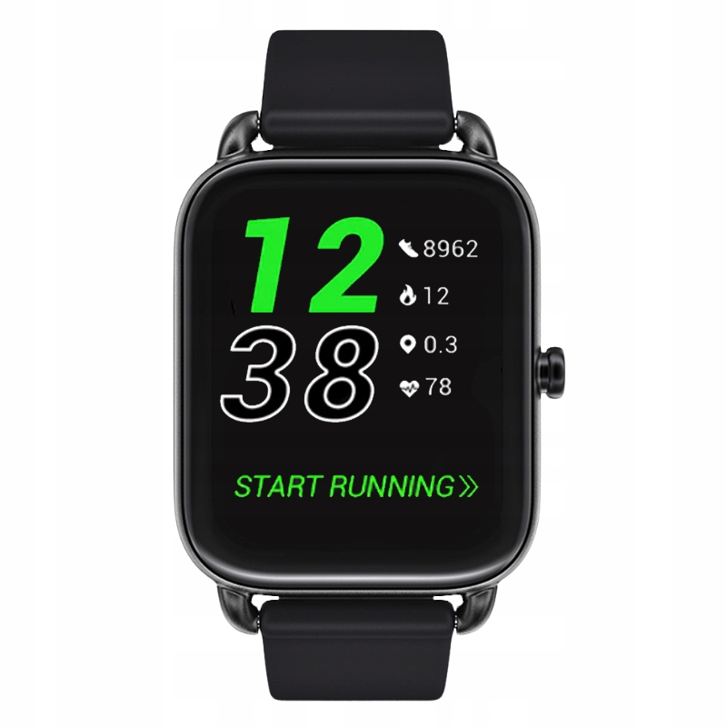 Smartwatch Haylou RS4 czarny SpO2 AMOLED 1,78″ Kształt koperty prostokątna