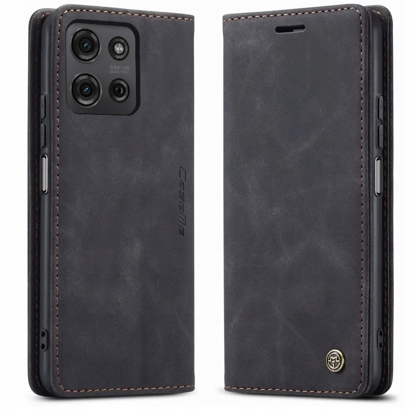 Etui do Motorola G57 G57 Power Portfelowe Skórzane Zamykane Na Klapkę