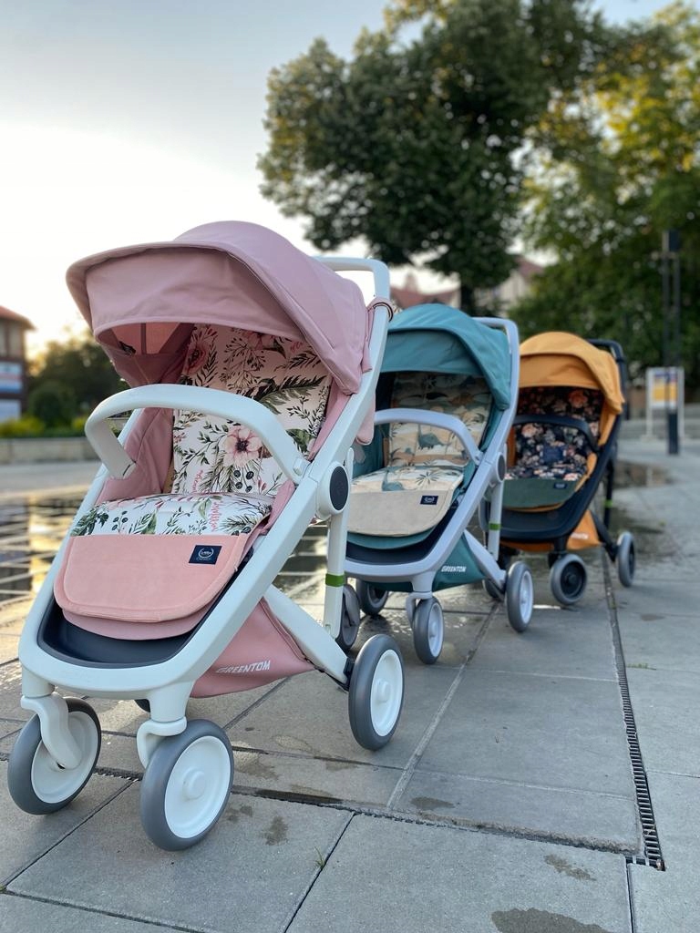 wózek Greentom Classic white/cherry Liczba kół 4