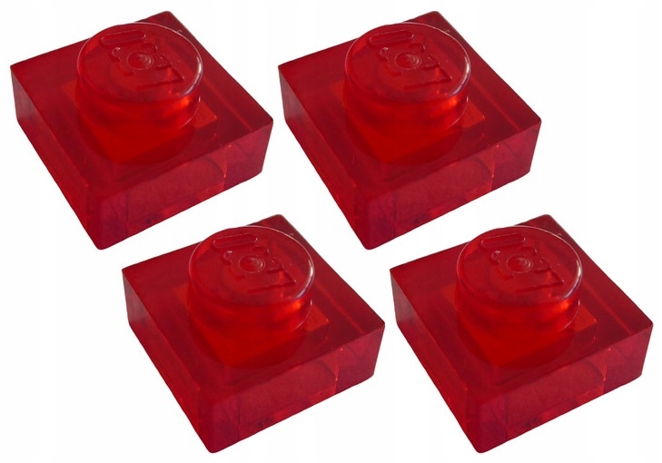

Lego Płytka 1x1 Trans Czerwona (3024/6252042) 4szt