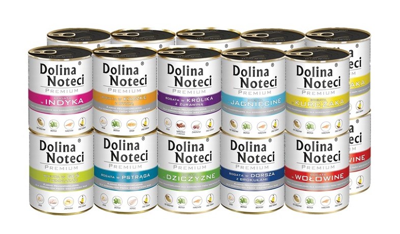 Levně Vlhké krmivo pro psy Dolina Noteci Premium MIX 20x800 g 10 příchutí Bez Obilovin