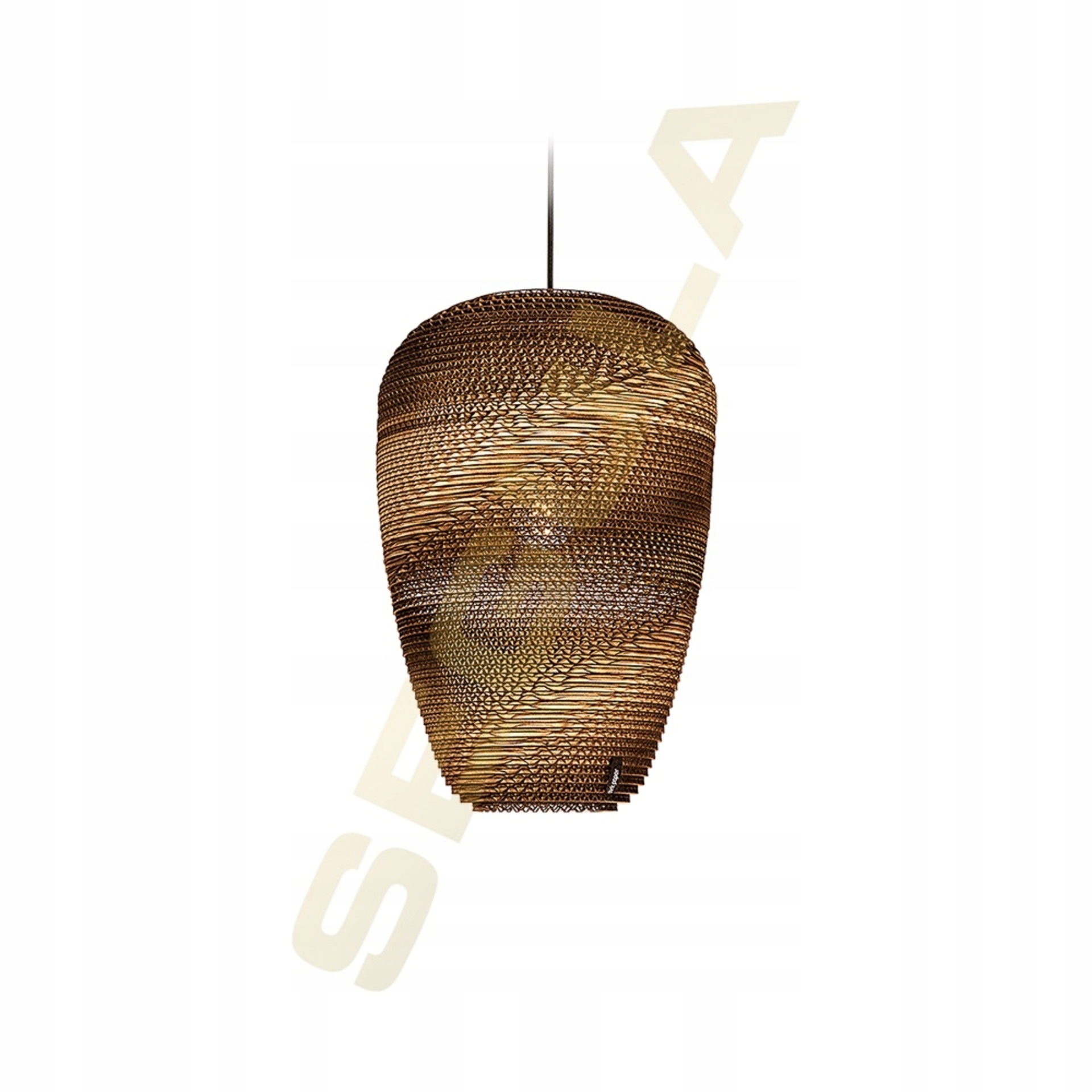 Segula 15000 dizajnové závesné papierové svietidlo Baggy 290 od Think Paper