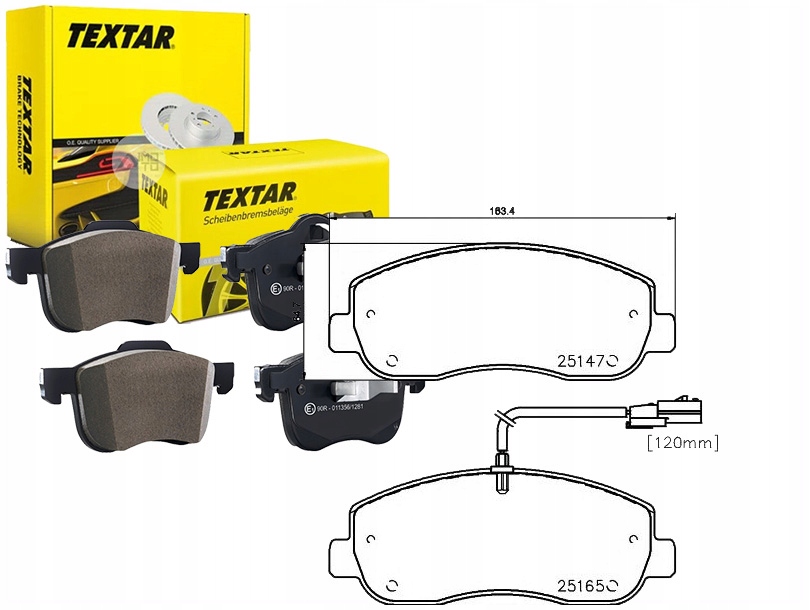 Sada Brzdových Destiček Textar 4106000Q0L 4419