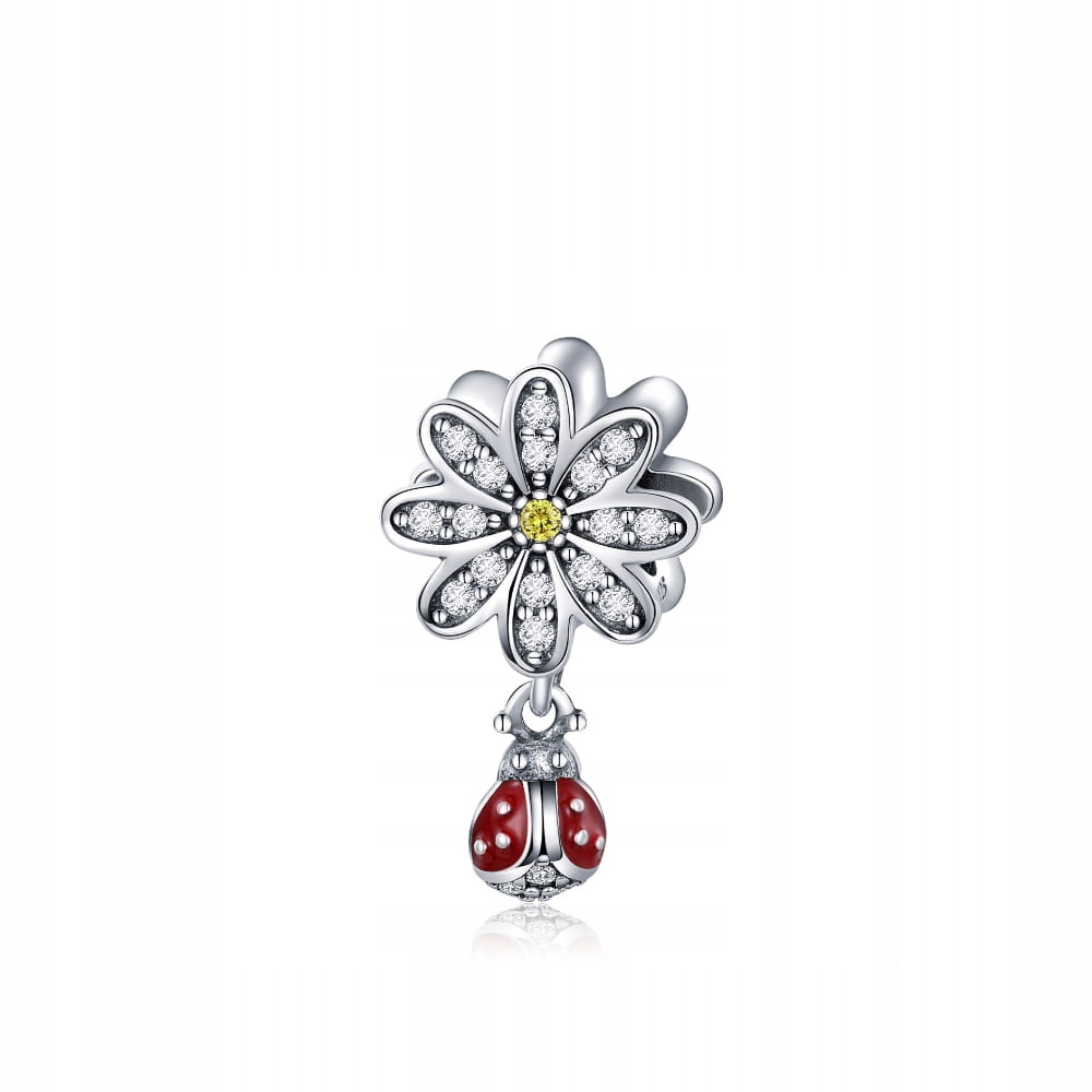 Stříbrný přívěsek Ornamo Květina s Beruškami, přívěsek stříbro o ryzosti 925