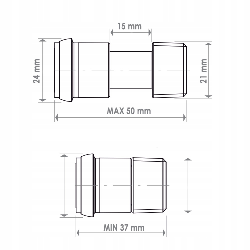 Złączka, adapter, śrubunek teleskopowy 1/2" Marka Vario-Term
