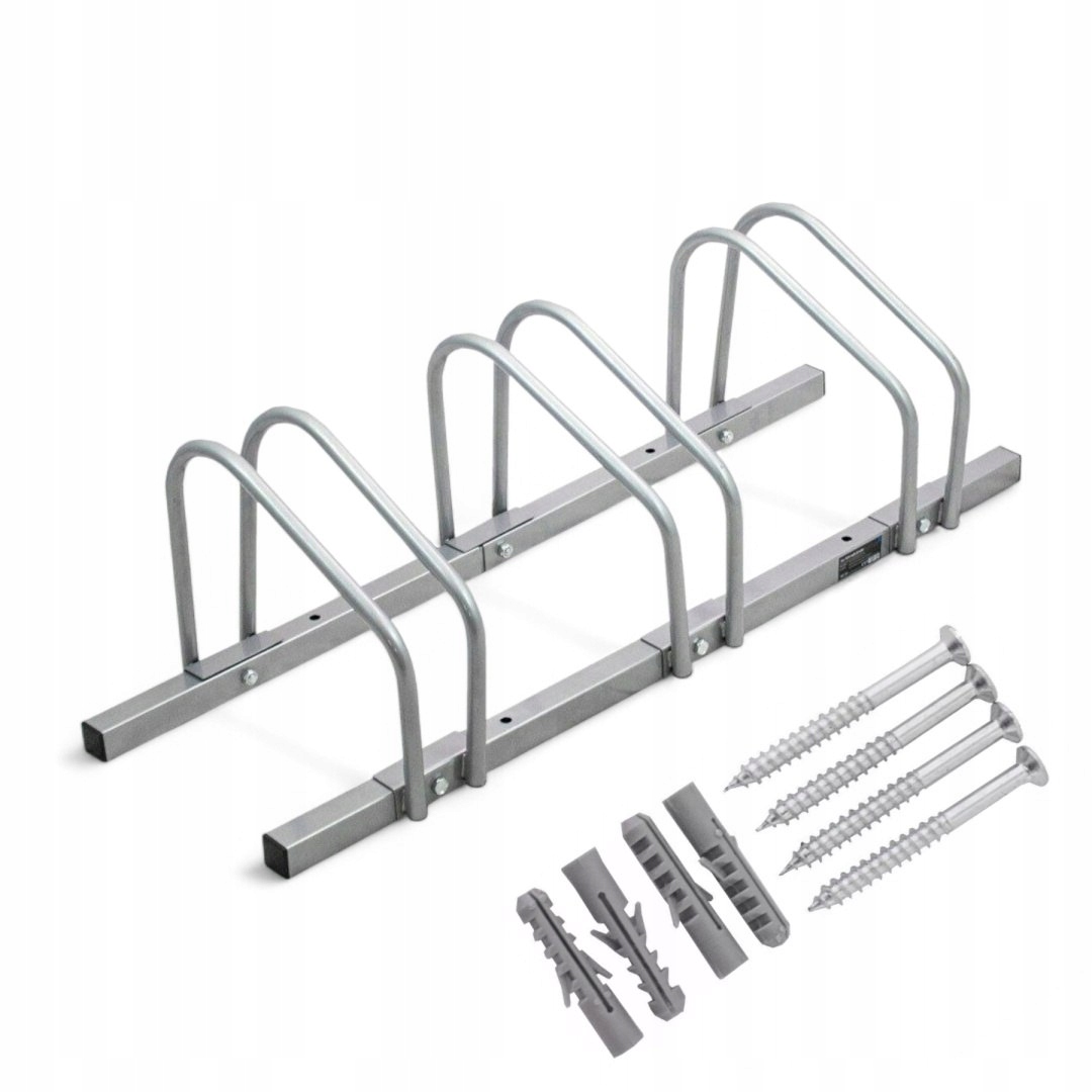 Stojan na 3 kola bituxx, pozinkovaný, montáž na stěnu, podlahová pneumatiky 35-60 mm