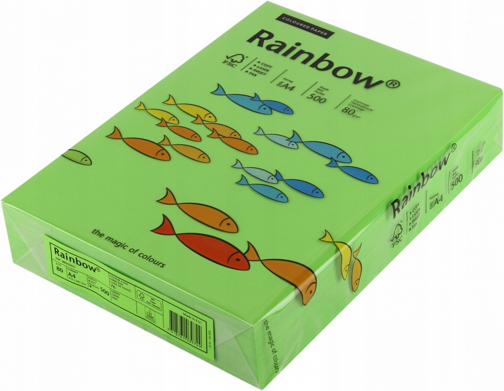 

Papier drukarki Rainbow A4 80g R76 zielony