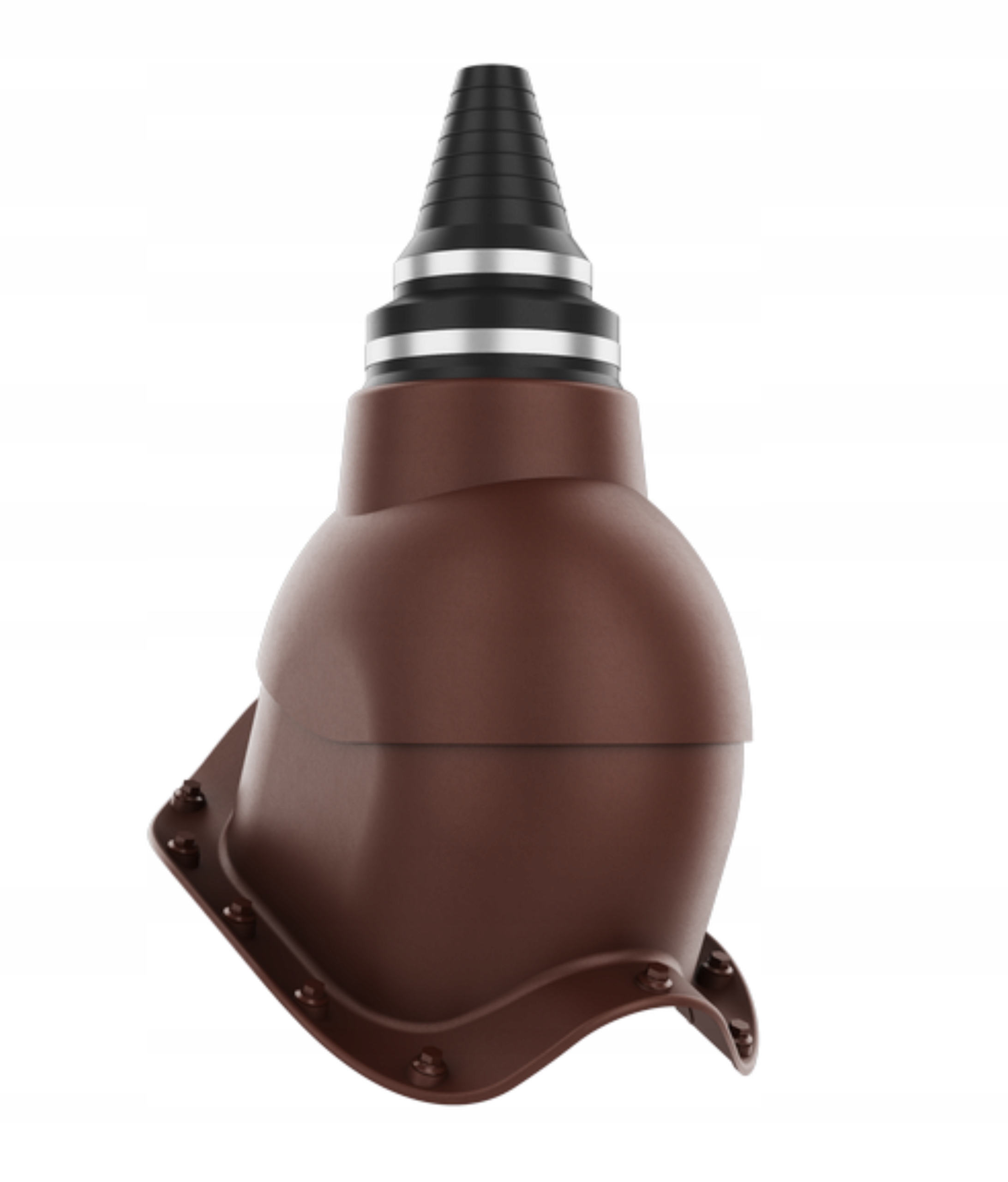 Anténní přechod těsný přechod k vlnité desce Bronz Ral 8017