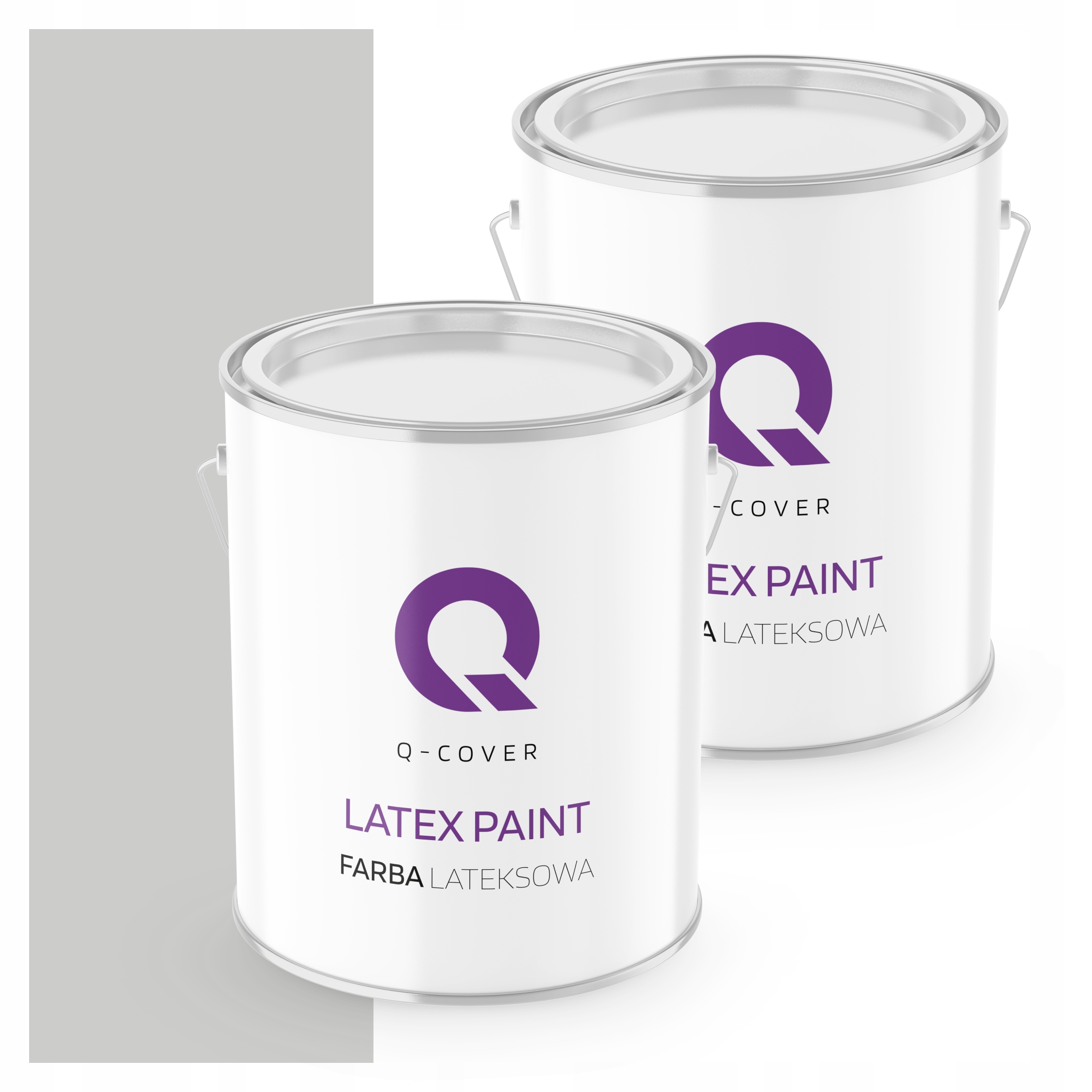 Latexová Stropná Stenová Farba Hlboká Matná 2 L Šedá Klasická H0004