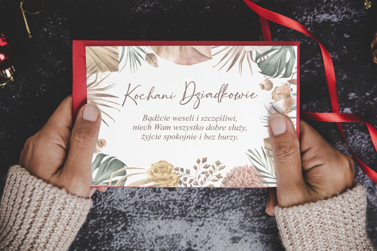 Ręczniki Dzień Babci Dziadka HAFT Prezent Zestaw Rodzaj gadżetu ręczniki