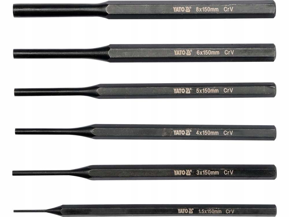 

Zestaw Wybijaków Dobijaki Wybijaki 1,5-8 MM Yato