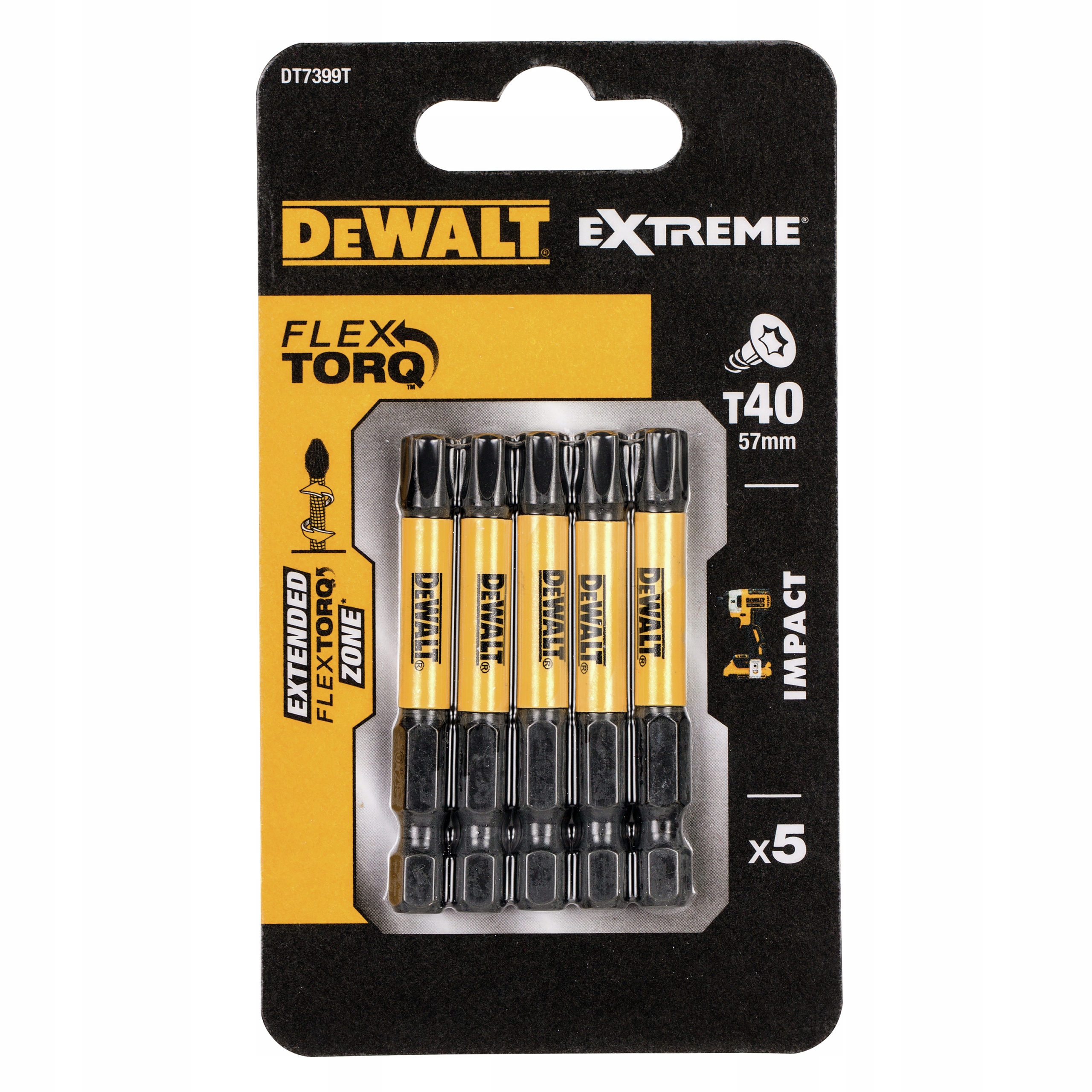 

Dewalt Bity T40 50mm Extreme Torsion DT7399T 5 Szt