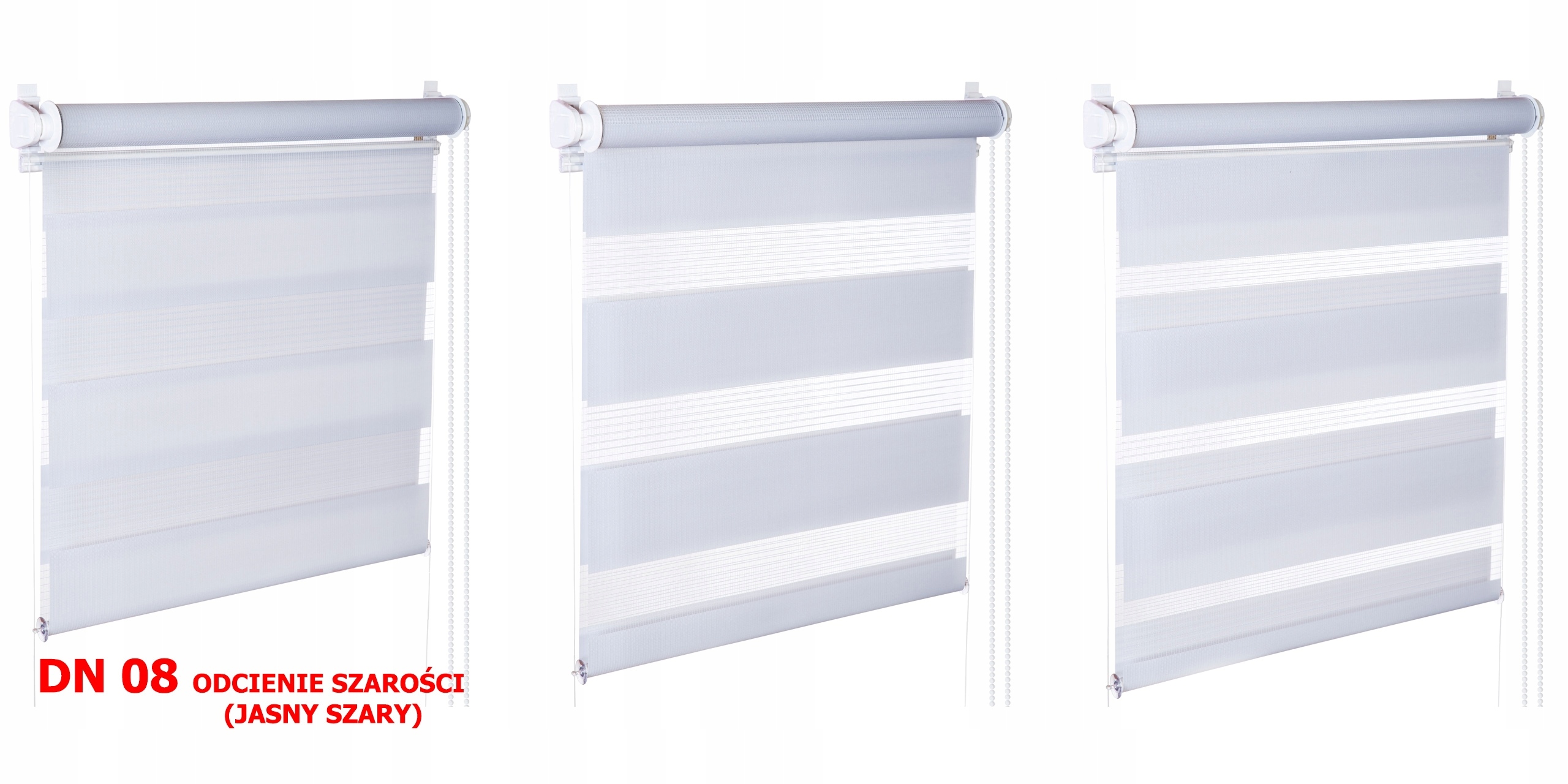 Roleta Dzień Noc z PROWADNICĄ 70x130 13 KOLORÓW Waga produktu z opakowaniem jednostkowym 2 kg