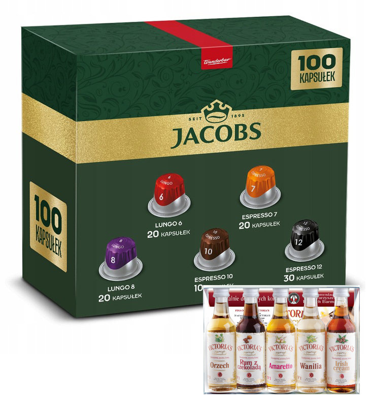 Zestaw kapsułki Jacobs mix do Nespresso(r)* 100 szt. syropy do kawy