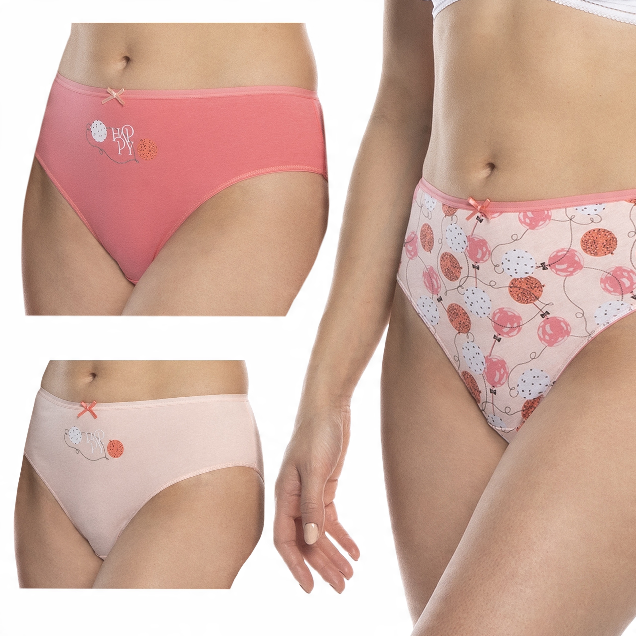 

Lama figi bikini L-127BI-19 bawełna 3-PAK L