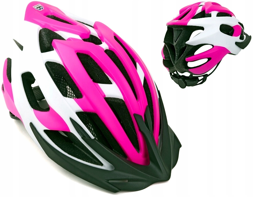 Kask Author Aero X8 52-58cm różowo-biały (fluo)