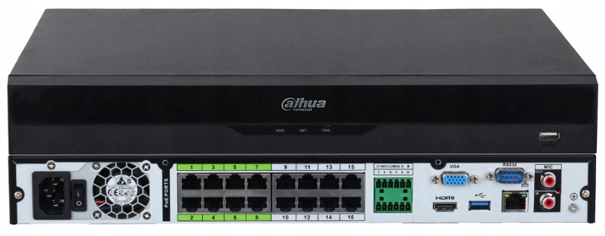 Ip rekordér Dahua 16x PoE NVR5216-16P-EI Wizsense Ai analytika