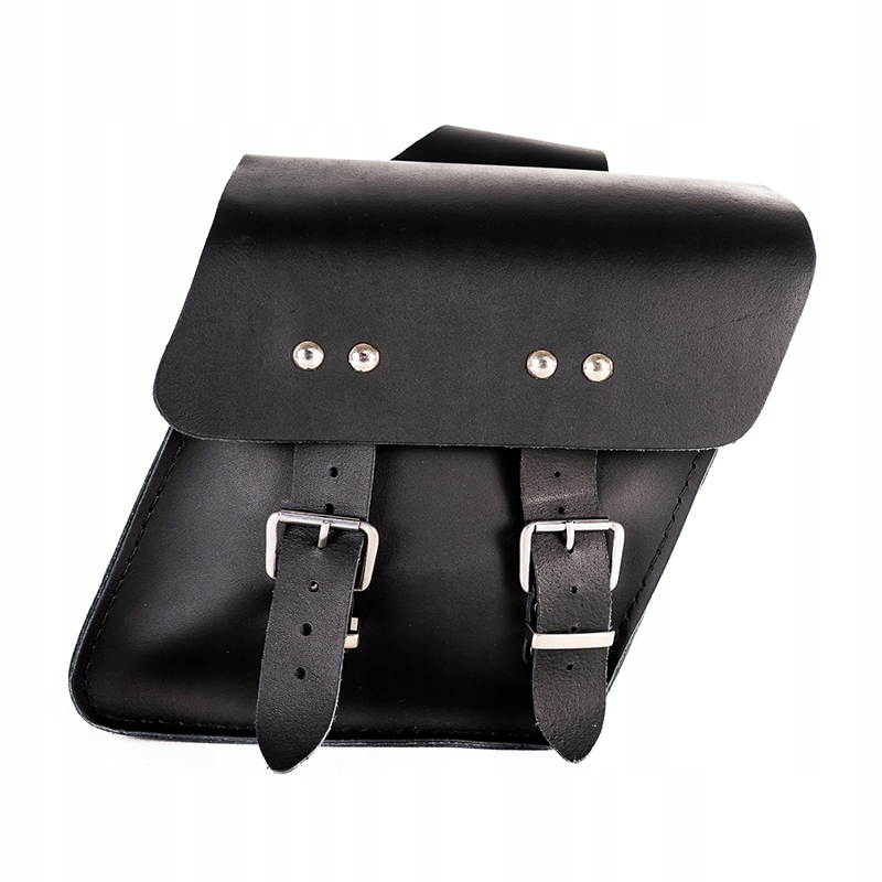 

Sakwy skórzane sztywne chopper nity gładkie S18