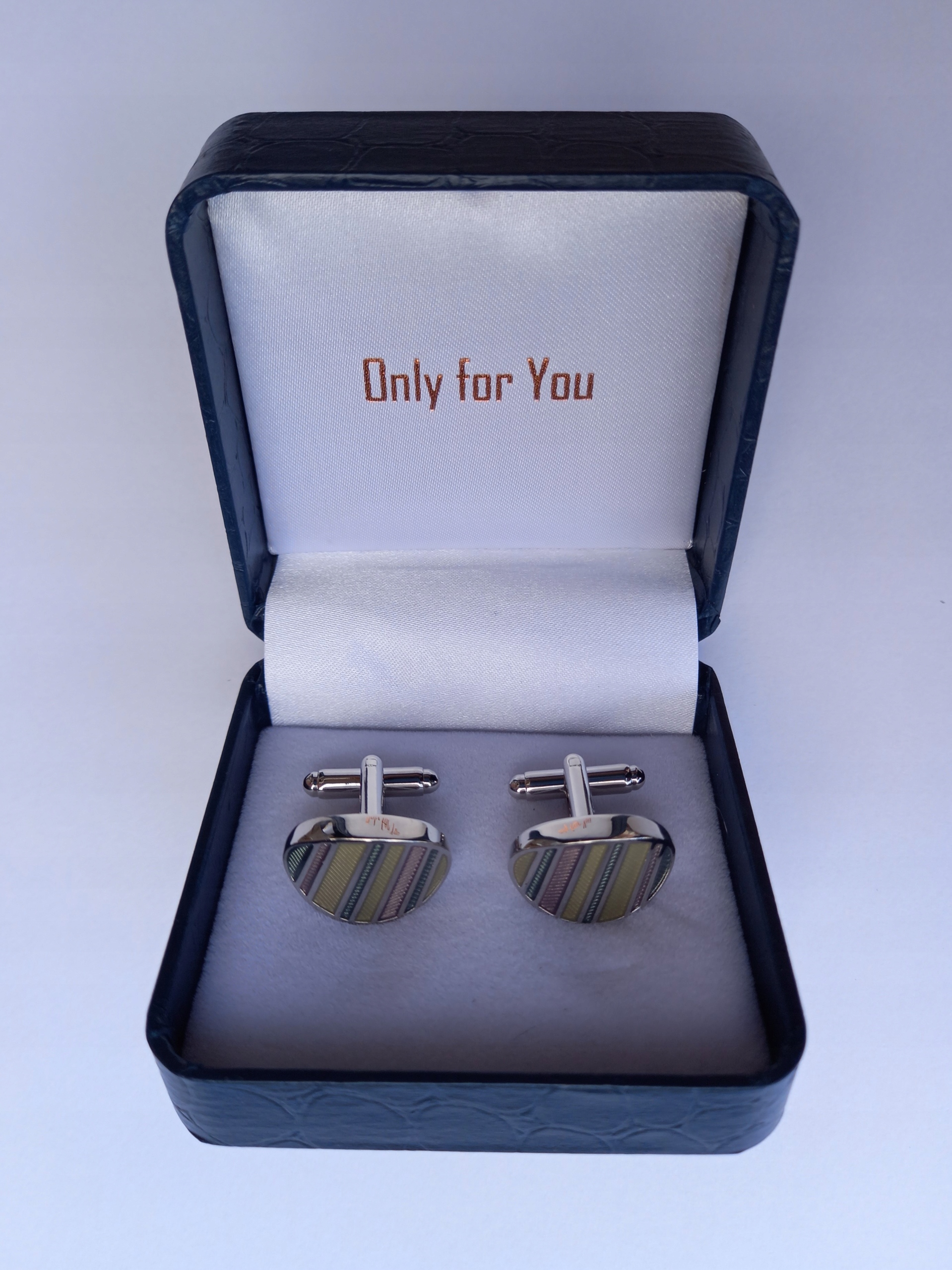 Svatební moderní klasické manžetové knoflíčky Ex