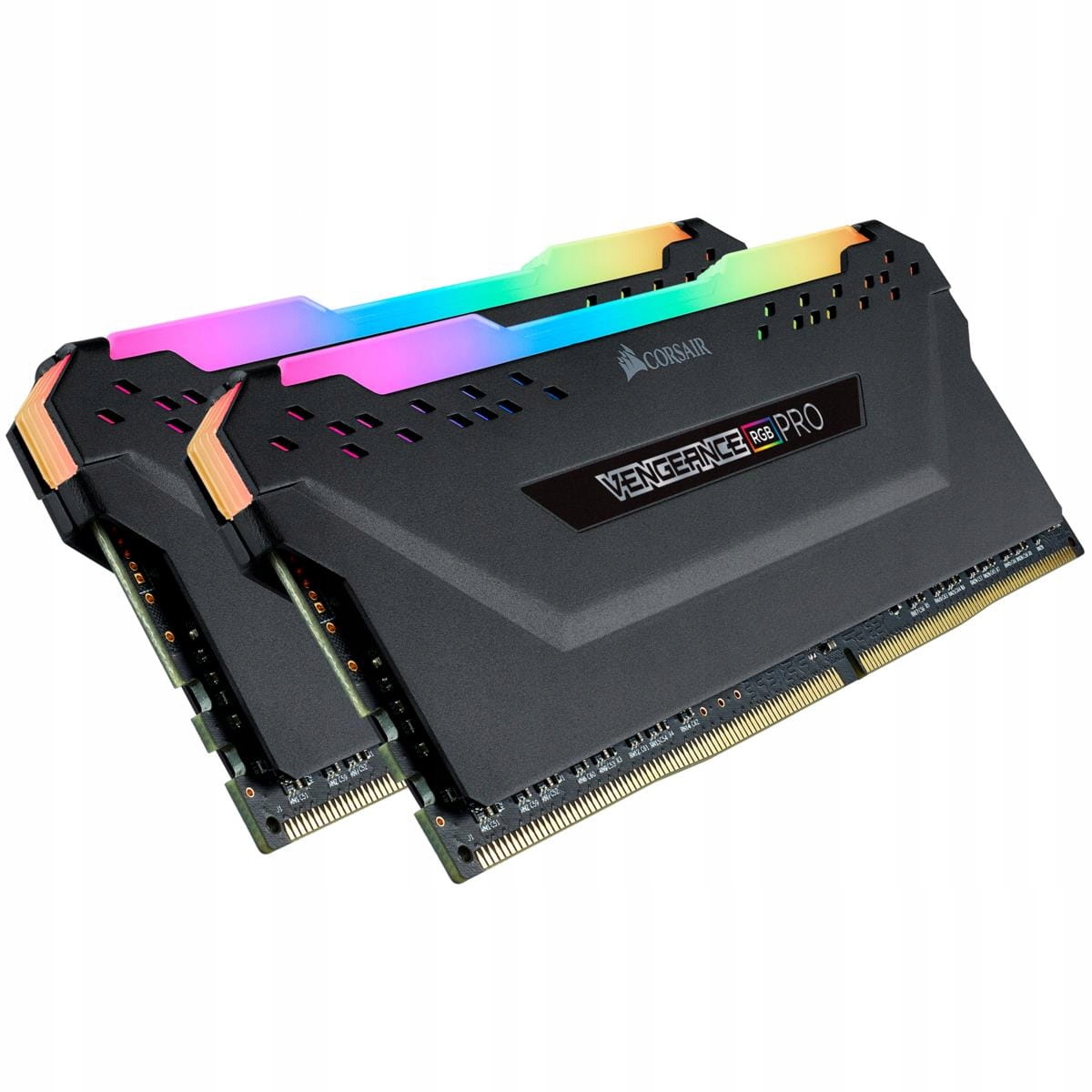 CORSAIR DDR4, 3200MHz 16GB 2x8GB DIMM, 16-18-18-36, Base SPD@2666, XMP 2.0, VENGEANCE RGB PRO Heatspreader, RGB LED, 1.35V, for AMD — 5