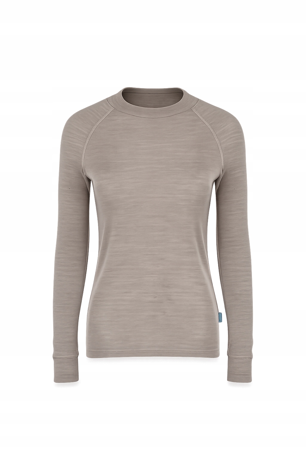 Bielizna termoaktywna z wełny merino 100% damska góra beżowy melanż L