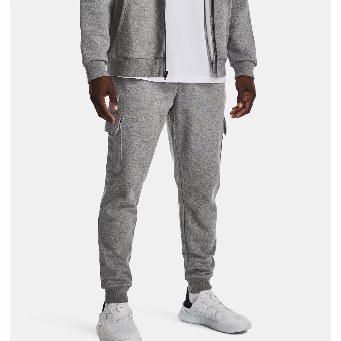Pánské Cargo Joggery Under Armour Rival Fleece Dlouhá nohavička Polyester S