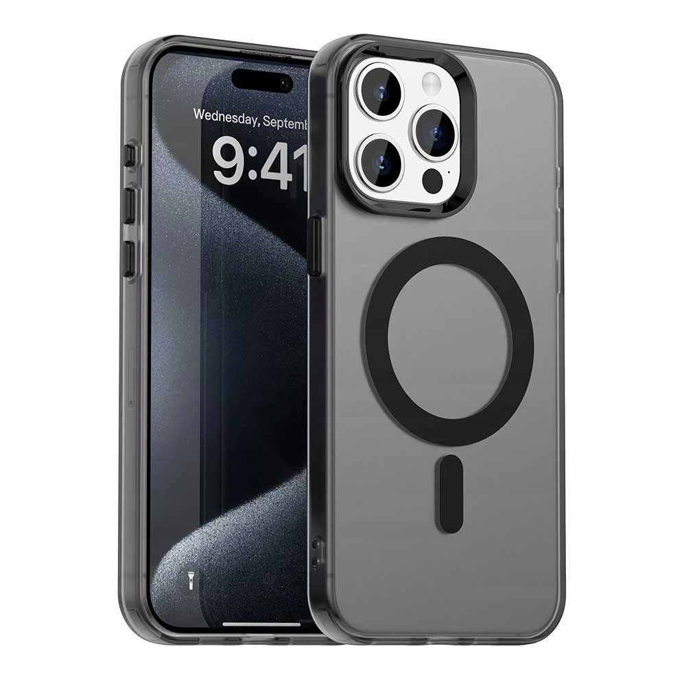 Techsuit – CandyCase MagSafe etui na iPhone 15 Pro – czarne